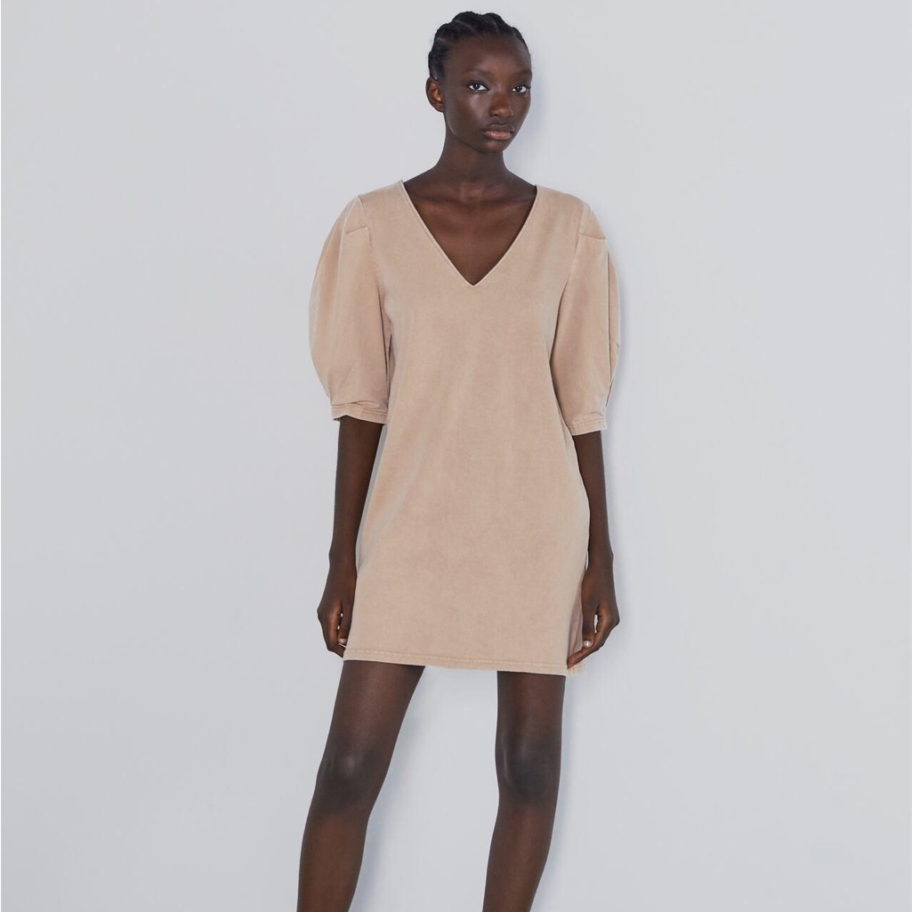 Zara Bishop Sleeve Shift Dress